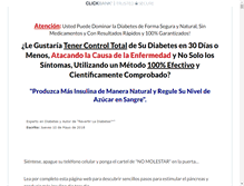 Tablet Screenshot of ganarlealdiabetes.com